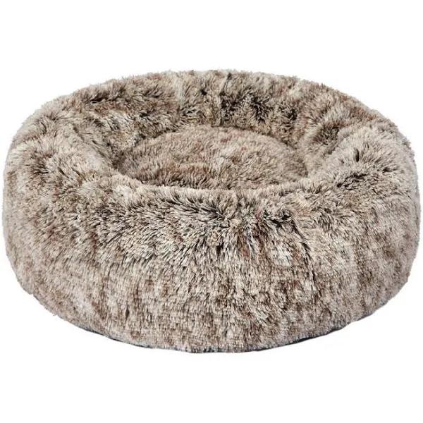 PaWz Pet Beds Dog Cat Soft Warm Kennel Round Calming Nest Cave AU Coffee L