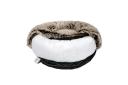 PaWz Pet Beds Dog Cat Soft Warm Kennel Round Calming Nest Cave AU Coffee M