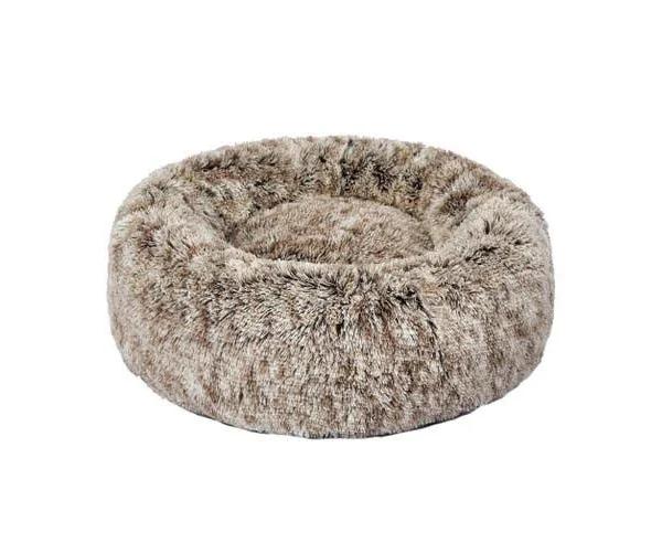 PaWz Pet Beds Dog Cat Soft Warm Kennel Round Calming Nest Cave AU Coffee M