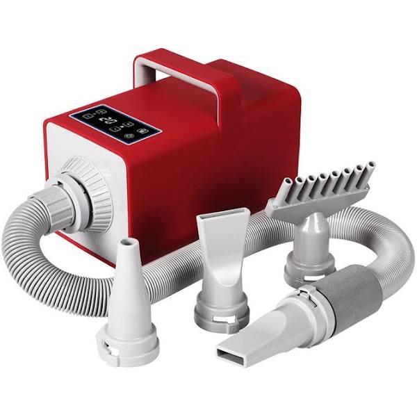 PaWz Pet Grooming Hair Dryer Dog Cat Hairdryer Speed Heater Low Noise 3200W Red