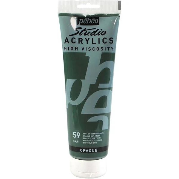 Pebeo 250 ml Studio Acrylic Paint, Sap Green