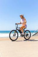 Pedal Seahawk Electric Cruiser Bike Black by 99 Bikes