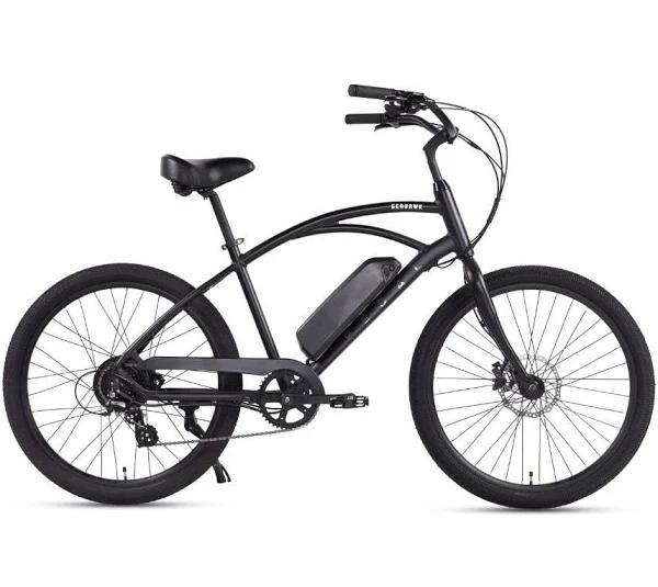 Pedal Seahawk Electric Cruiser Bike Black by 99 Bikes