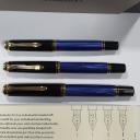 Pelikan Fountain Pen Souverän M600, Black & Blue, 995324 (Nib: EF)