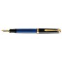 Pelikan Souveran M600 Fountain Pen Black / Blue F - Fine