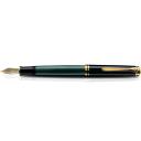 Pelikan Souveran M600 Fountain Pen Black / Green B - Broad