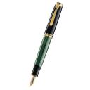 Pelikan Souveran M600 Fountain Pen Black / Green B - Broad