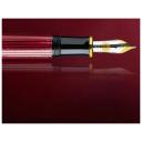 Pelikan Souveran M600 Fountain Pen Black / Red B - Broad