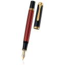 Pelikan Souveran M600 Fountain Pen Black / Red B - Broad