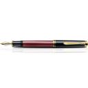 Pelikan Souveran M600 Fountain Pen Black / Red B - Broad