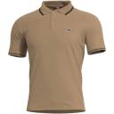Pentagon Aniketos Polo T-Shirt Stripes Tan Brown Size XL