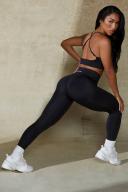 Petite High Waist Define Luxe Leggings in Black, S