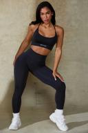 Petite High Waist Define Luxe Leggings in Black, S