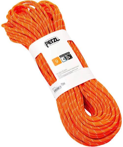 Petzl Push Semi-Static Rope 9mm x 70M Orange