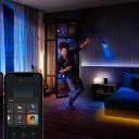 Philips Hue White and Color Ambiance A19 Bluetooth 75W Smart LED Bulb, 2-Pack