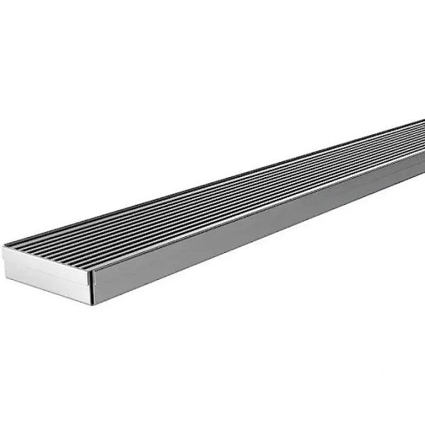 Phoenix Flat Channel Drain HG 75 x 600mm Outlet 65mm Stainless Steel 200-2113-51