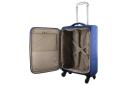Pierre Cardin Cabin 4 Wheel Soft Luggage Case/Mobile Office / Blue
