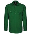 Pilbara Men's Closed Front Shirt LS RM200CF Green / 5XL