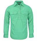 Pilbara RM300CF Ladies Long Sleeve Closed Front Shirt 6-14 Mint / 12