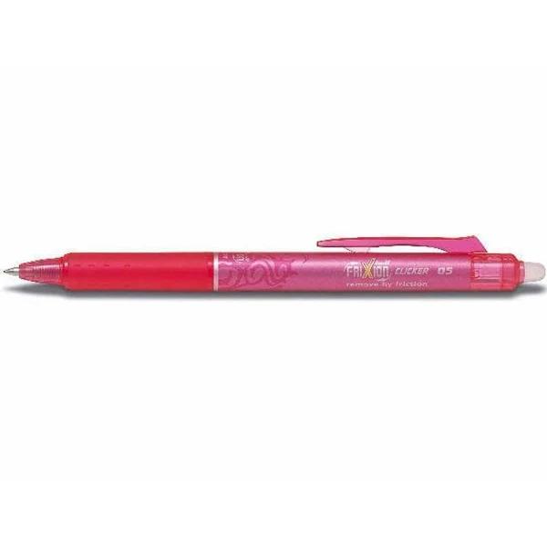 Pilot Frixion Clicker Erasable Rollerball Pen 05 Fine Pink