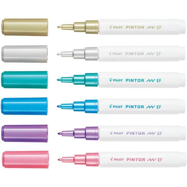 Pilot: Pintor Extra Fine Marker - Metallics (6 Pack)