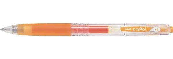 Pilot PopLol Gel Ink Pen Retractable 0.7mm Apricot Orange