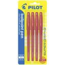 Pilot Super Grip G Ballpoint Pen 0.7mm Black 4 Pack