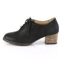 Pin Up Couture RUSSELL-34 Black Faux Leather Size 9