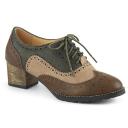 Pin Up Couture RUSSELL-34 brown-Multi Faux Leather Size 8