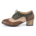Pin Up Couture RUSSELL-34 brown-Multi Faux Leather Size 8