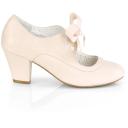Pin Up Couture WIGGLE-32 White Faux Leather Size 11