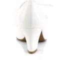 Pin Up Couture WIGGLE-32 White Faux Leather Size 13