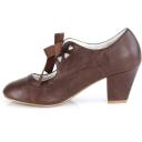 Pin Up Couture WIGGLE-32 White Faux Leather Size 5