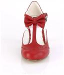 Pin Up Couture - Womens FLAPPER-11 Shoes Red, Size-7