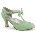 Pin Up Couture - Womens FLAPPER-11 Shoes Red, Size-7