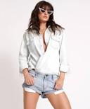 Pink Pistol Bandits High Waist Denim Short