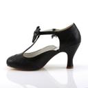 Pinup Couture FLAPPER-11 Series 3" Kitten Heel T-Strap Pump - Pink Faux Leather - 12