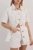 Piper Denim Short in Off White Size 10 by DISSH