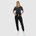 Piping Hot Chambray Jogger Pants | Black | Size 6