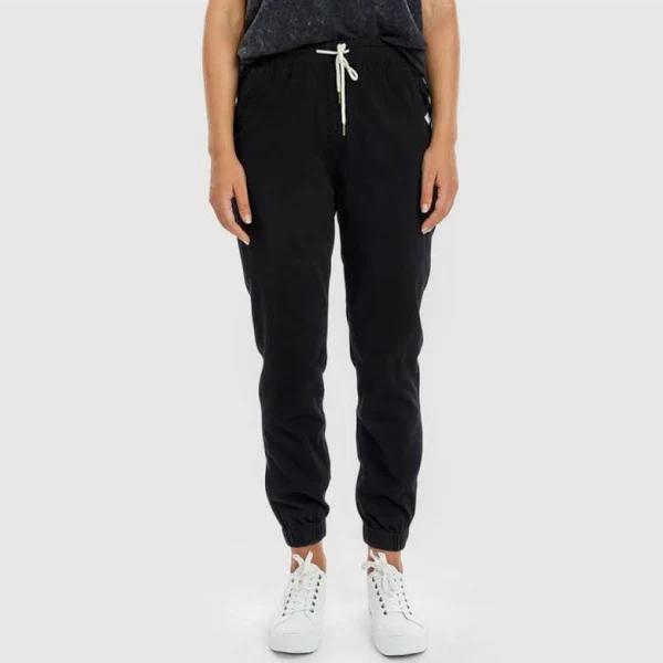 Piping Hot Chambray Jogger Pants | Black | Size 6