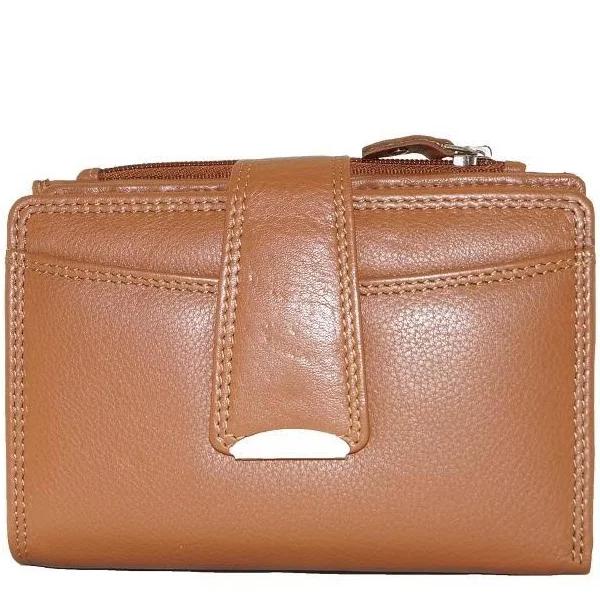 Plain Ladies Wallet Tan