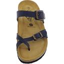 Plakton Womens Savannah Strappy Leather Toe Post Sandals - UK 5