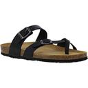 Plakton Womens Savannah Strappy Leather Toe Post Sandals - UK 6