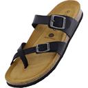 Plakton Womens Savannah Strappy Leather Toe Post Sandals - UK 6
