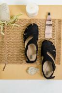 Planet Birdine Leather Adjustable Strap Sandal in Black 9