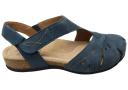 Planet Birdine Leather Adjustable Strap Sandal in Blue 6