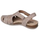 Planet Shoes Birdine Coco Beige Leather Flats Beige 9