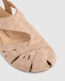 Planet Shoes Birdine Coco Beige Leather Flats Beige 9