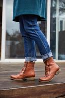 Planet Shoes Hit Womens Comfortable Leather Lace Up Ankle Boots