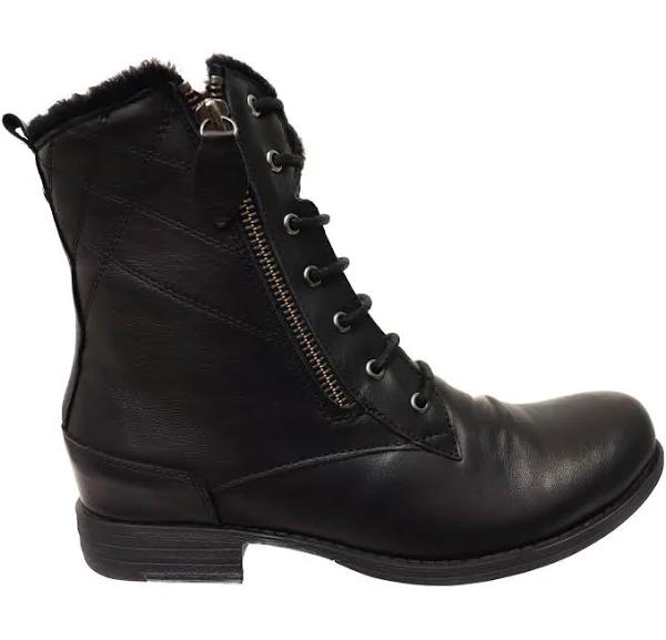 Planet Shoes Hit Womens Comfortable Leather Lace Up Ankle Boots